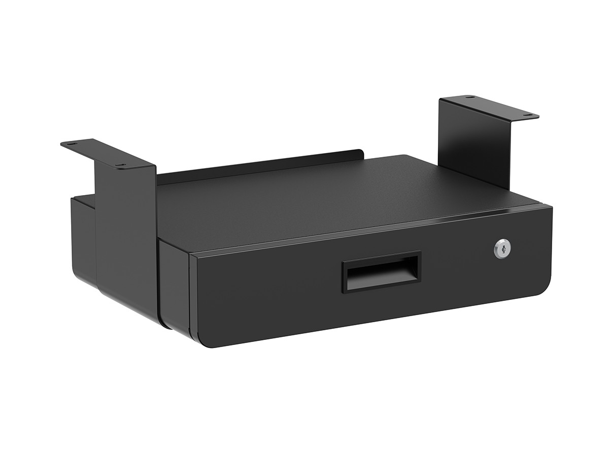 Multibrackets 7350105217906 M Under Desk Drawer Lockable Black with Shelf