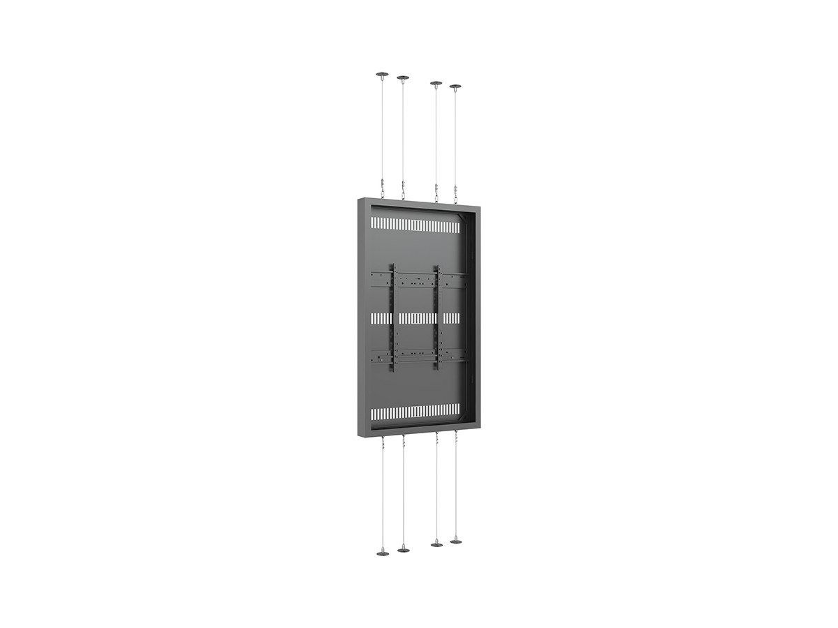 Multibrackets 7350105217531 M Pro Series - Enclosure 75'' Floor to Ceiling Wire High Brightness Large Black