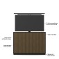 Multibrackets 7350105218057 M AV Cabinet TV-Lift 55'' Slimline Black/ Walnut